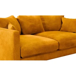 Canapé fixe 4 places Marius - Effet Velours - Seven Turtle