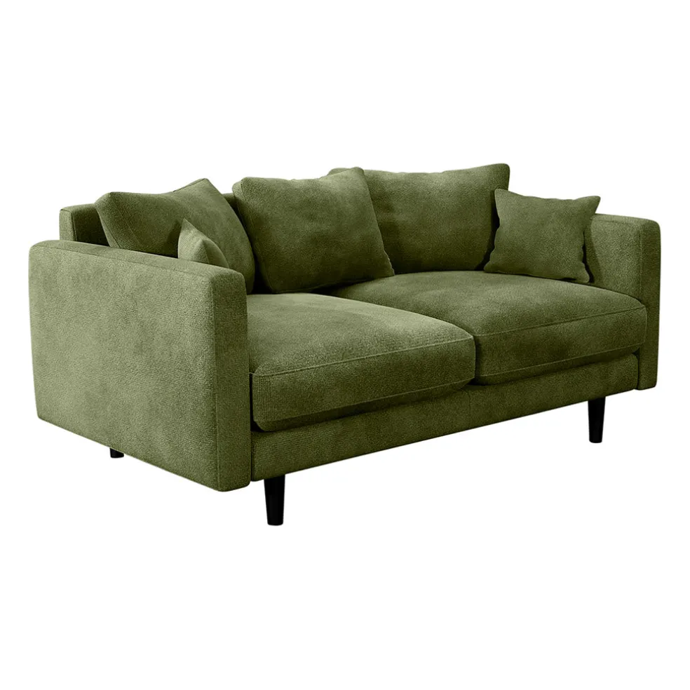 Canapé fixe 4 places Marius - Effet Velours - Seven Turtle