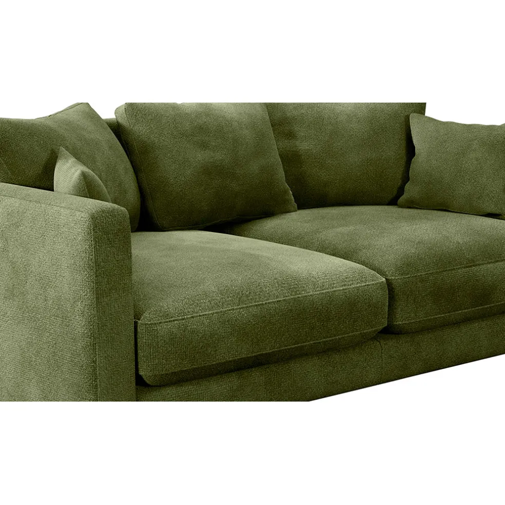 Canapé fixe 4 places Marius - Effet Velours - Seven Turtle