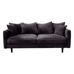 Canapé fixe 4 places Marius - Effet Velours - Seven Turtle