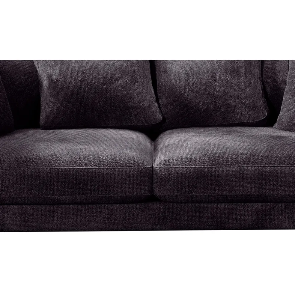 Canapé fixe 4 places Marius - Effet Velours - Seven Turtle