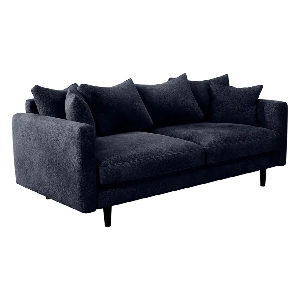 Canapé fixe 4 places Marius - Effet Velours - Seven Turtle