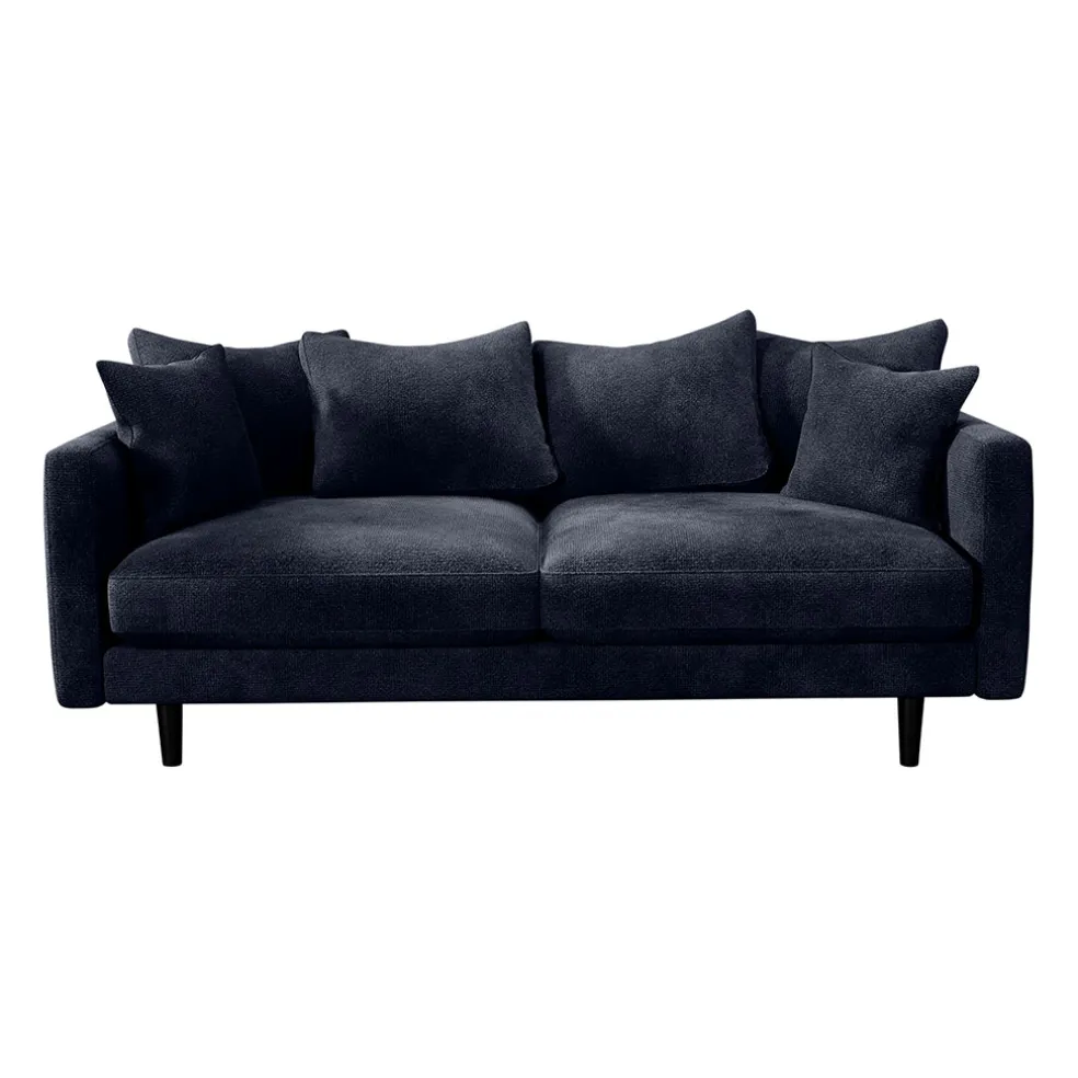 Canapé fixe 4 places Marius - Effet Velours - Seven Turtle