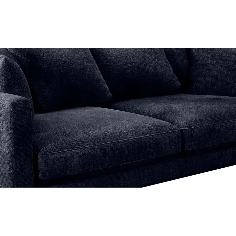 Canapé fixe 4 places Marius - Effet Velours - Seven Turtle