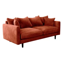 Canapé fixe 4 places Marius - Effet Velours - Seven Turtle