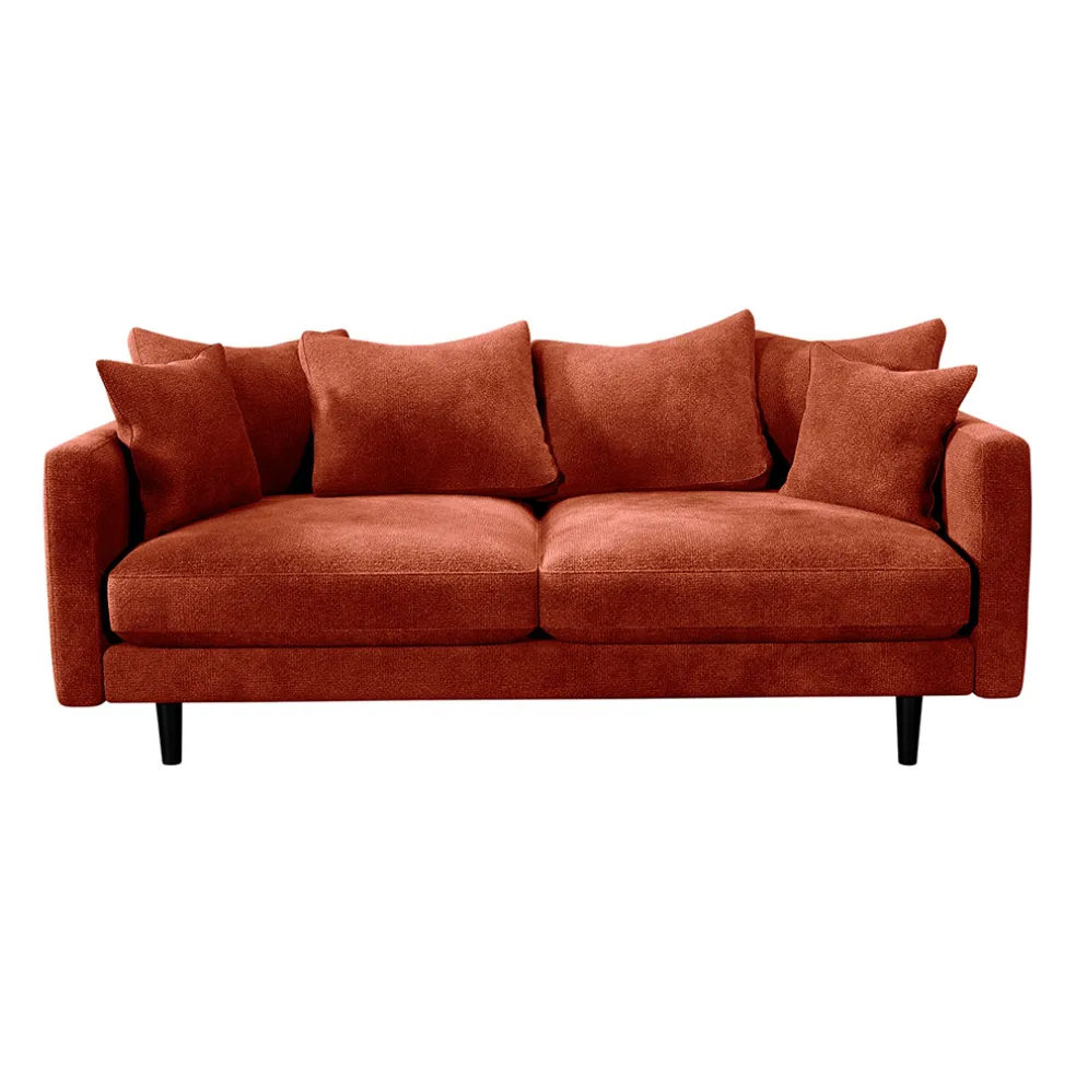 Canapé fixe 4 places Marius - Effet Velours - Seven Turtle