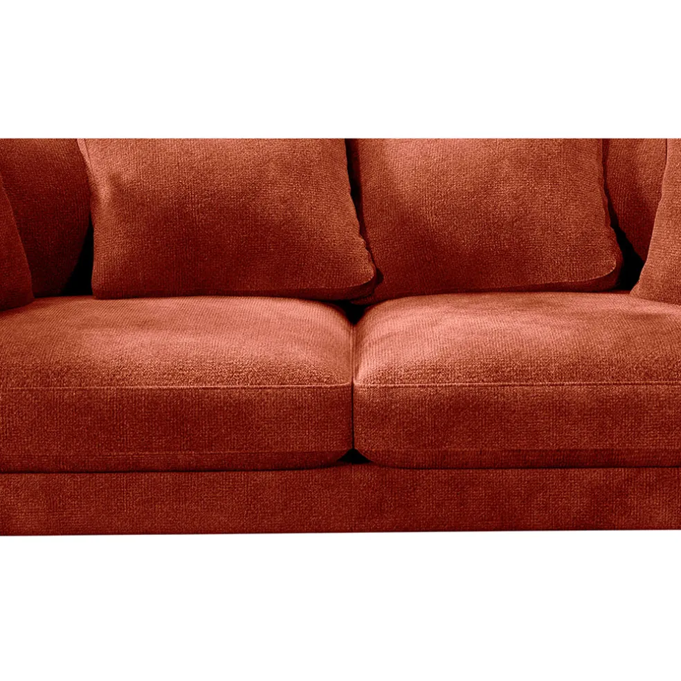 Canapé fixe 4 places Marius - Effet Velours - Seven Turtle