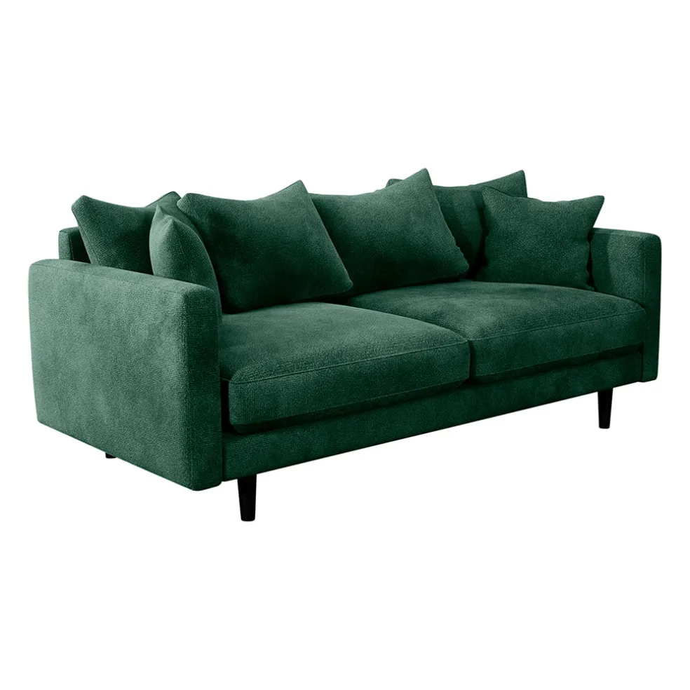 Canapé fixe 4 places Marius - Effet Velours - Seven Turtle