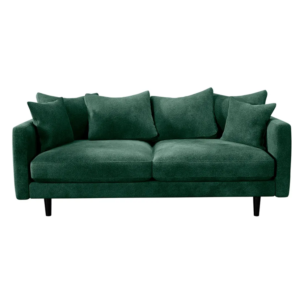 Canapé fixe 4 places Marius - Effet Velours - Seven Turtle