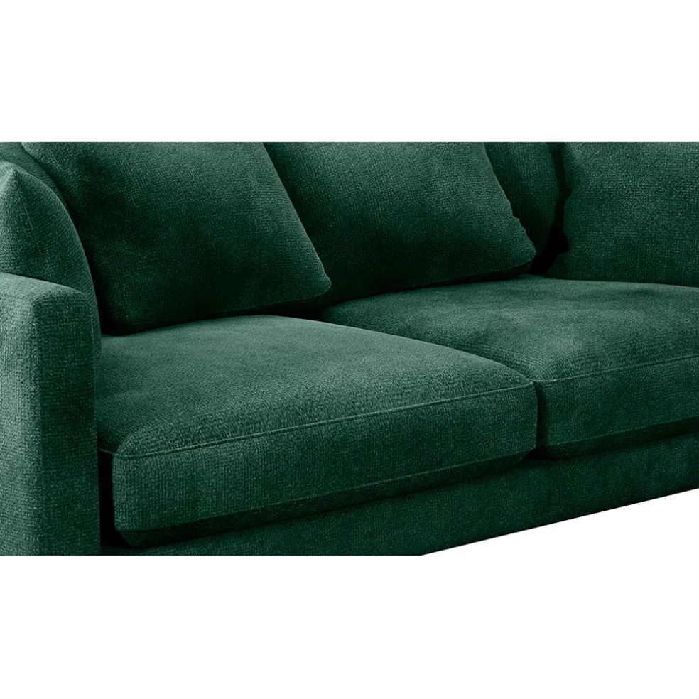 Canapé fixe 4 places Marius - Effet Velours - Seven Turtle