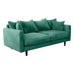 Canapé fixe 4 places Marius - Effet Velours - Seven Turtle