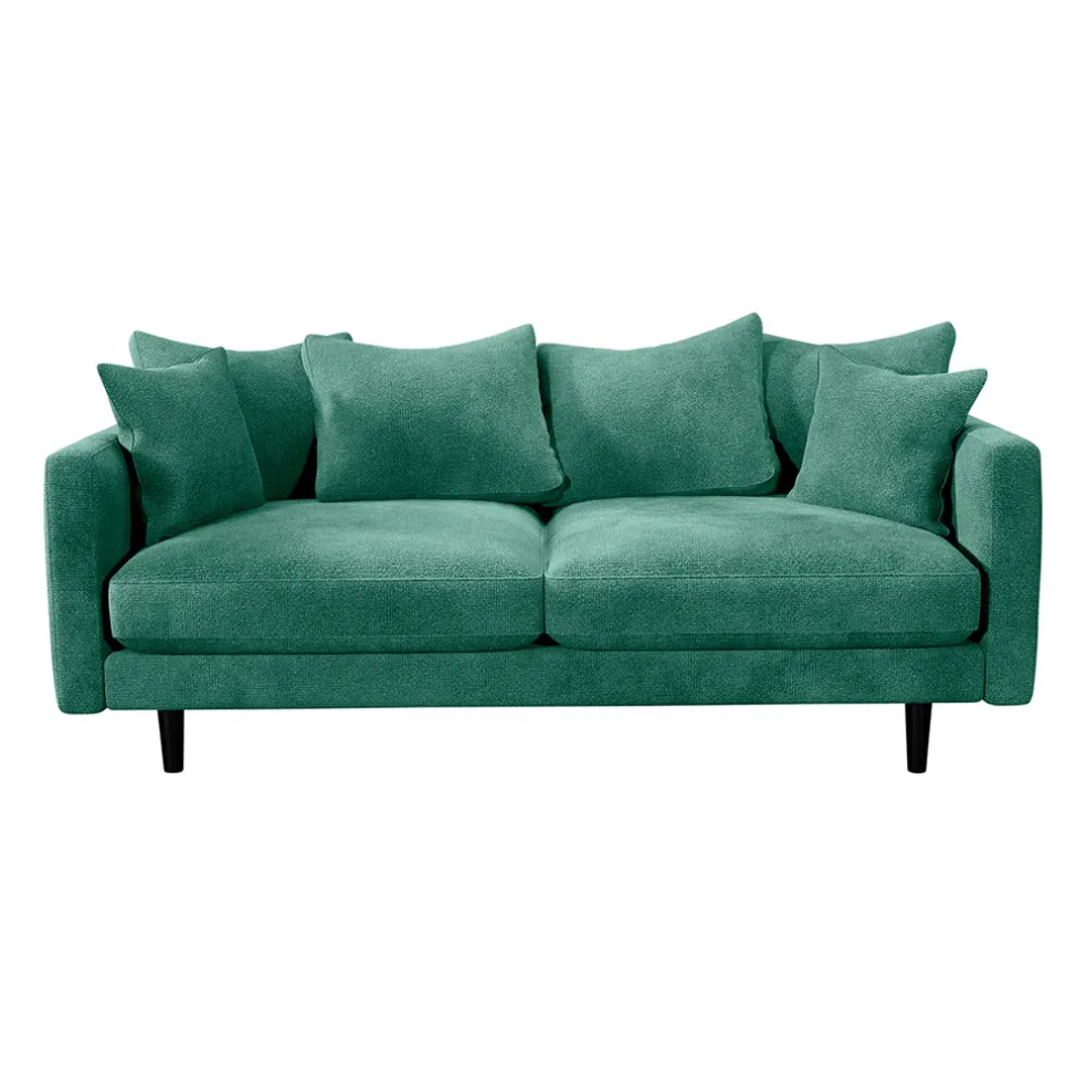 Canapé fixe 4 places Marius - Effet Velours - Seven Turtle