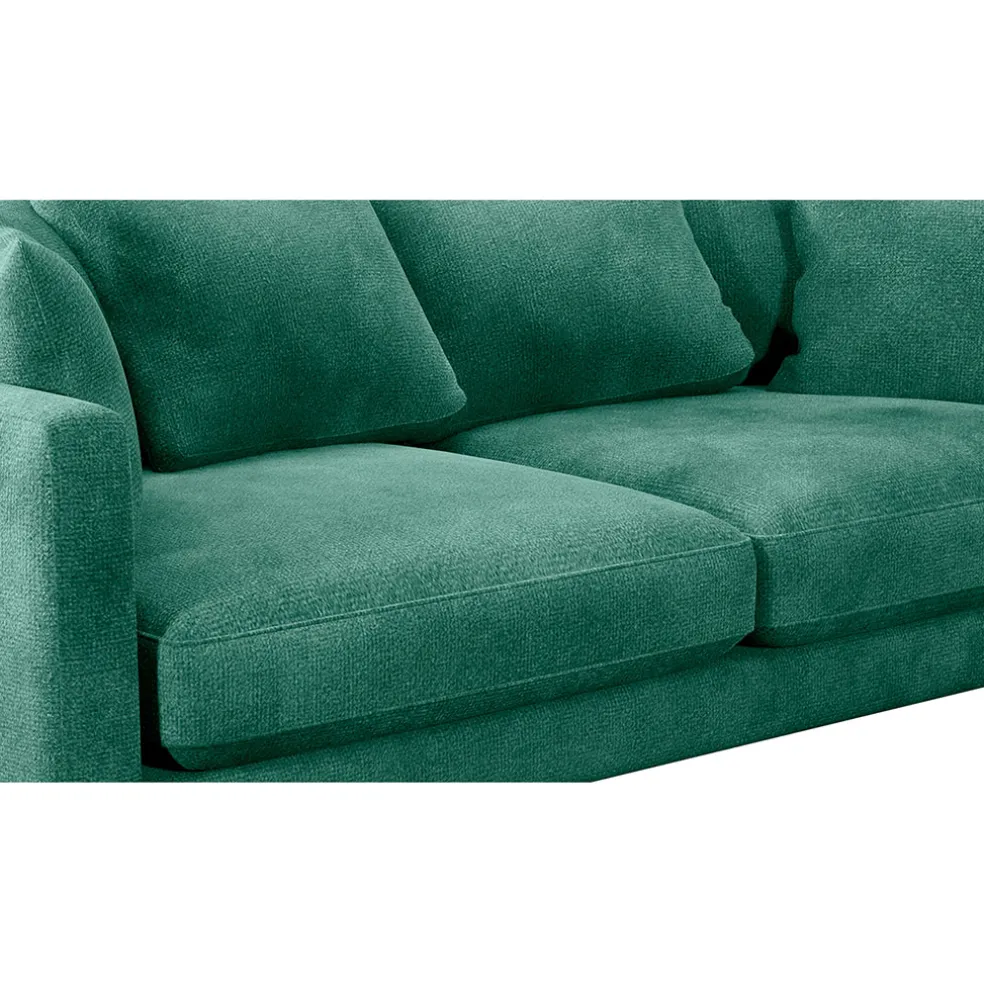 Canapé fixe 4 places Marius - Effet Velours - Seven Turtle