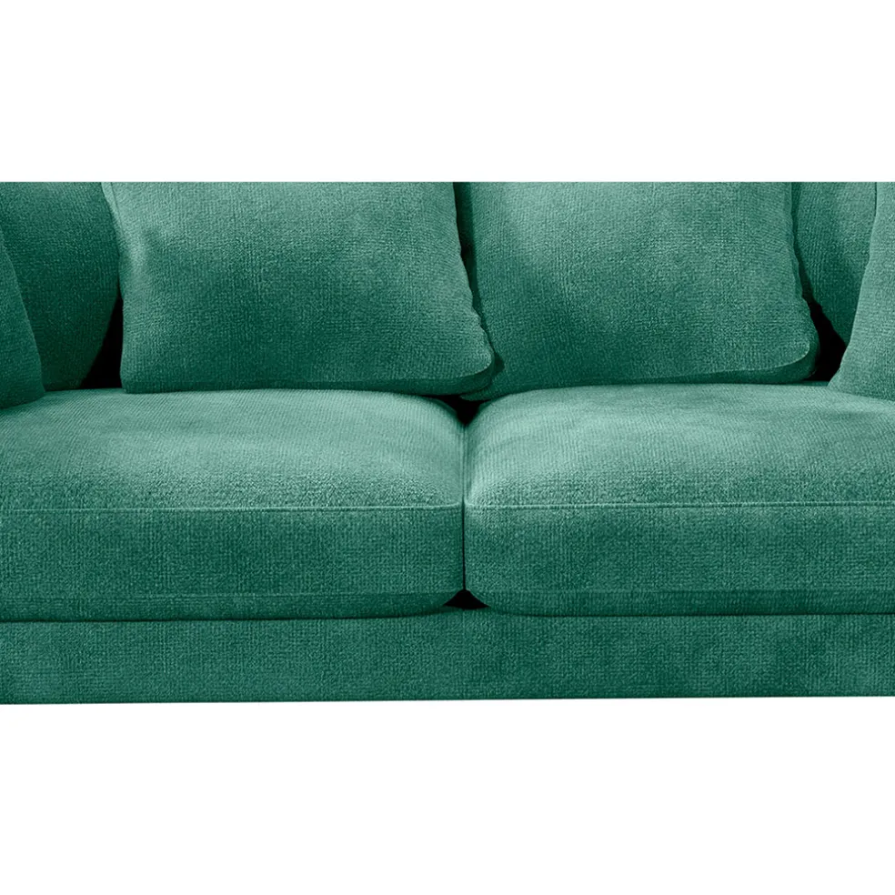 Canapé fixe 4 places Marius - Effet Velours - Seven Turtle