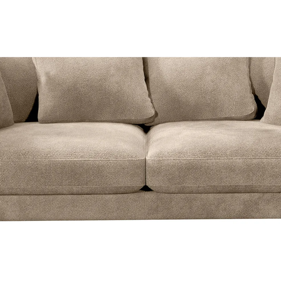 Canapé fixe 4 places Marius - Effet Velours - Seven Turtle