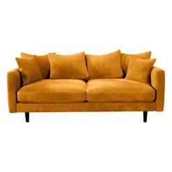 Canapé fixe 4 places Marius - Effet Velours - Seven Turtle