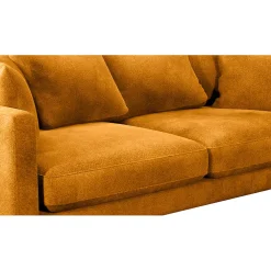 Canapé fixe 4 places Marius - Effet Velours - Seven Turtle