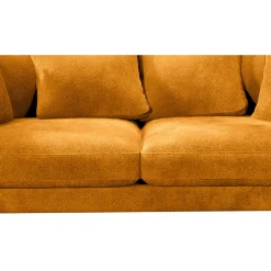 Canapé fixe 4 places Marius - Effet Velours - Seven Turtle