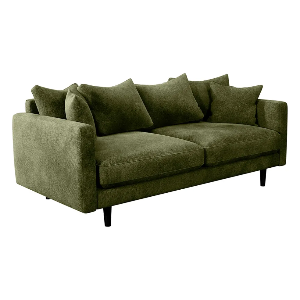 Canapé fixe 4 places Marius - Effet Velours - Seven Turtle