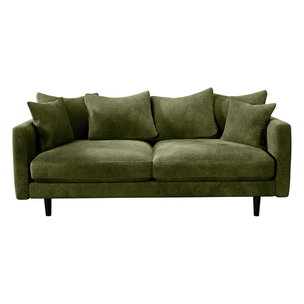 Canapé fixe 4 places Marius - Effet Velours - Seven Turtle