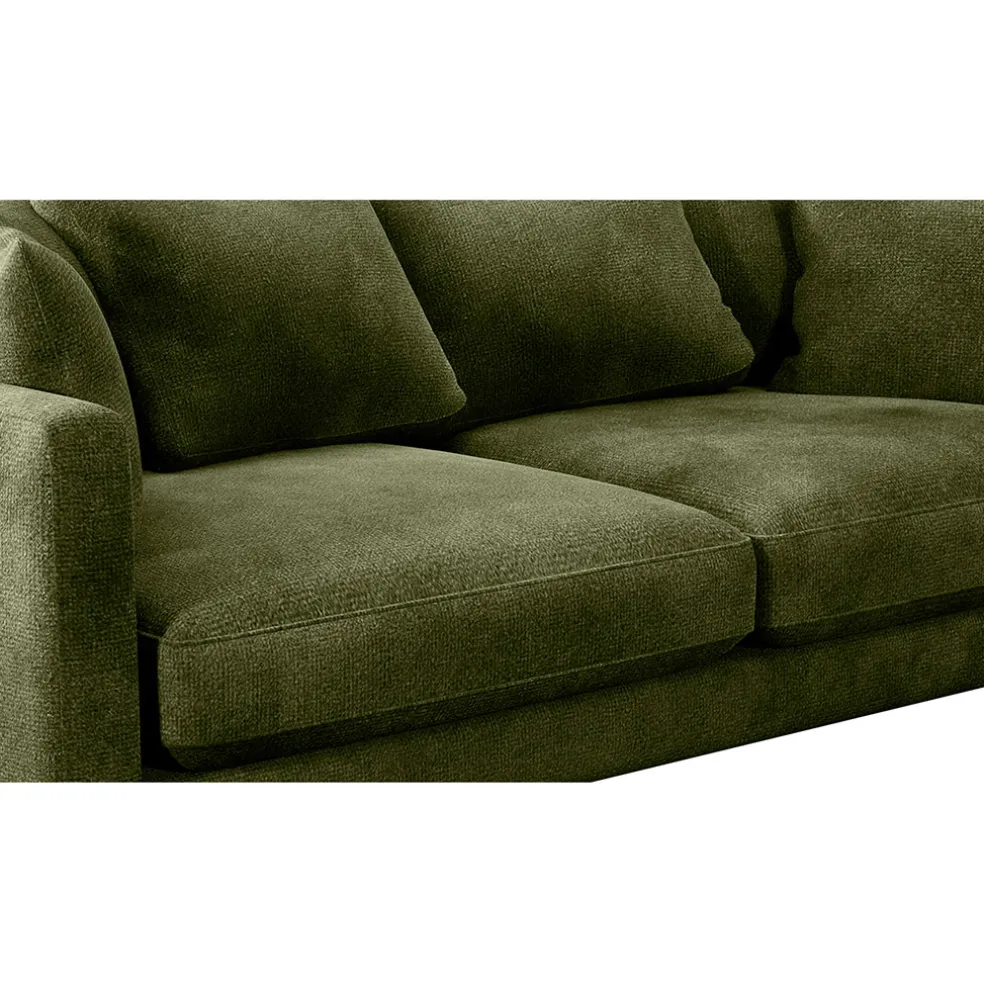 Canapé fixe 4 places Marius - Effet Velours - Seven Turtle