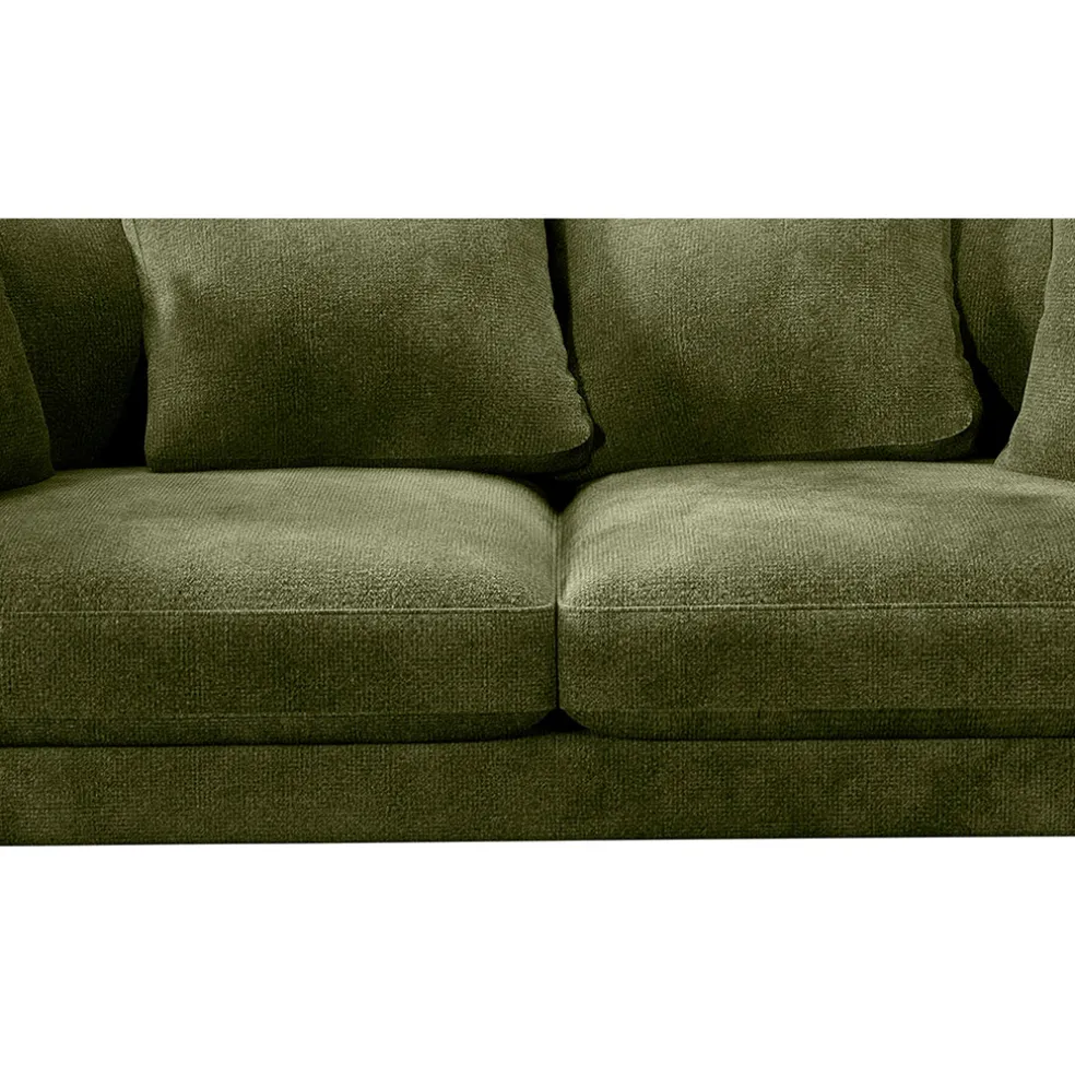 Canapé fixe 4 places Marius - Effet Velours - Seven Turtle