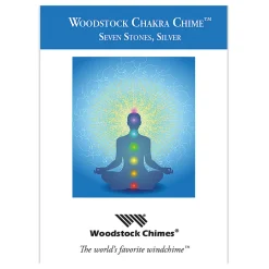 Carillon à vent 7 chakras argenté h44cm