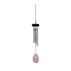 Carillon à vent quartz rose h29cm