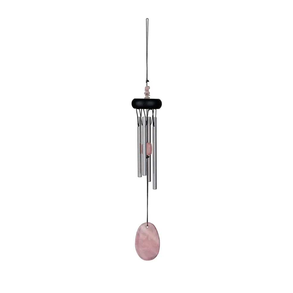 Carillon à vent quartz rose h29cm