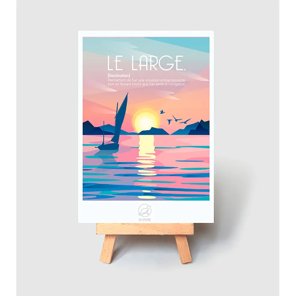 Carte le large 10x14.8cm