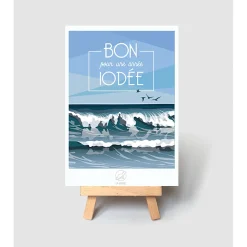 Carte vœux ode à l'iode 10x14.8cm