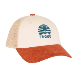 Casquette brique et écru taille unique