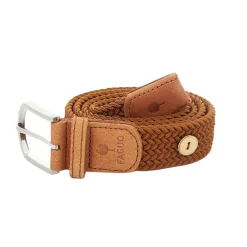 Ceinture tressée camel taille unique