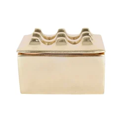 Cendrier en aluminium doré d9cm - Riva