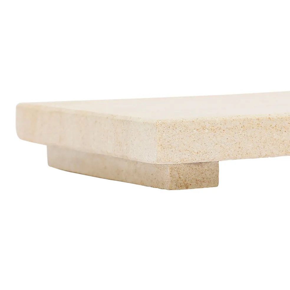 Centre de table en marbre beige 38x15cm - Eskela