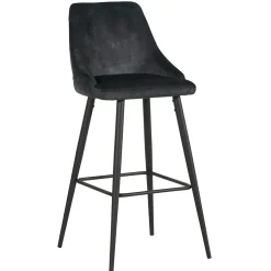 Chaise de bar anthracite - Loan