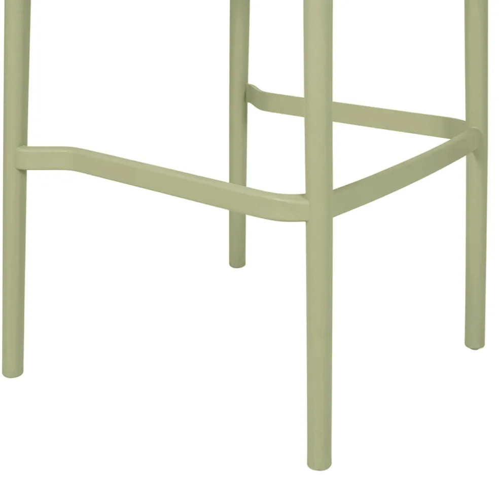 Chaise de bar d'extérieur kaki h100cm - Lumi