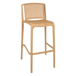 Chaise de bar d'extérieur beige - Lumi