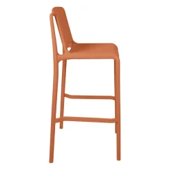 Chaise de bar d'extérieur terracotta h100cm - Lumi