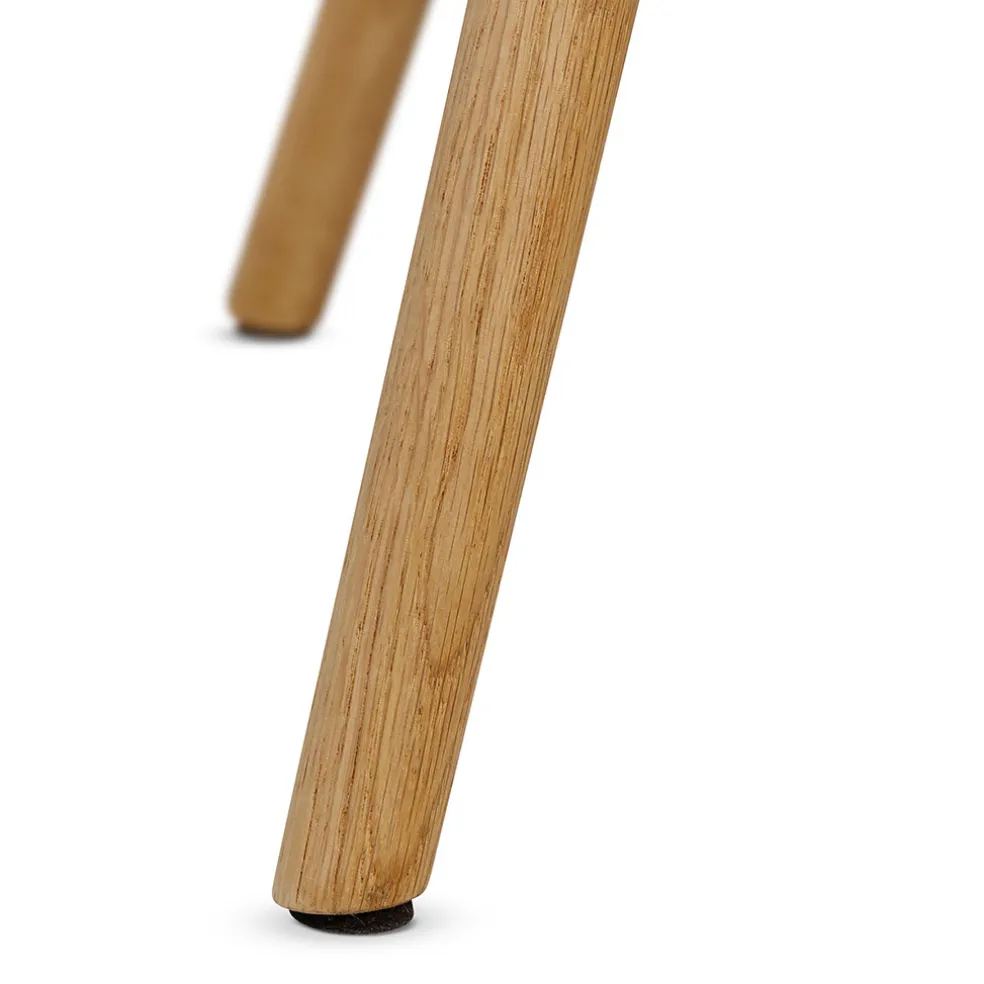 Chaise de bar en tissu soft touch bleu foncé h65cm - Keri