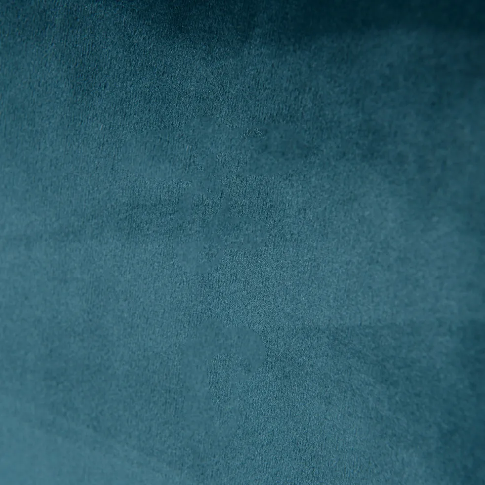 Chaise de bar en velours bleu h67cm - Ben