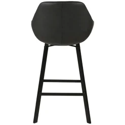 Chaise de bar pivotante noir veilli h75cm - Moss