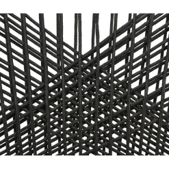 Chaise de jardin empilable en résine tressée noir - Seville