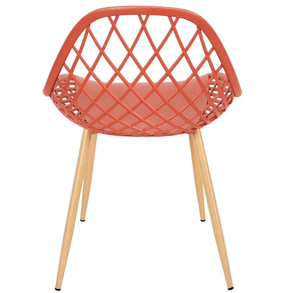 Chaise de jardin en plastique terracotta - Malaga