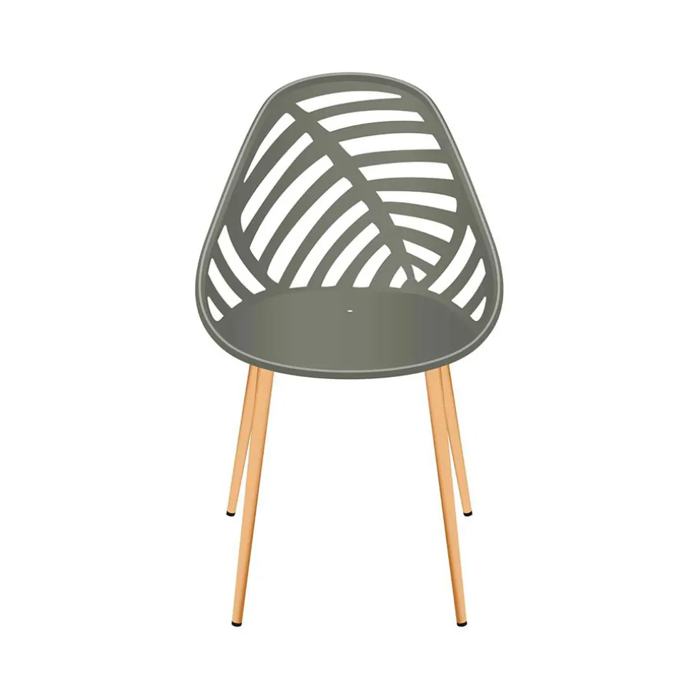 Chaise de jardin en plastique vert - Alameda