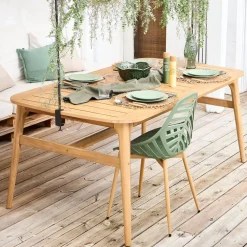 Chaise de jardin en plastique vert - Alameda