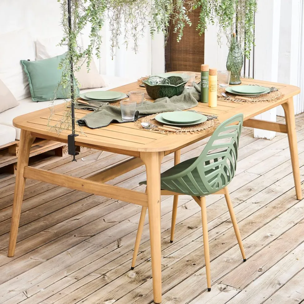 Chaise de jardin en plastique vert - Alameda