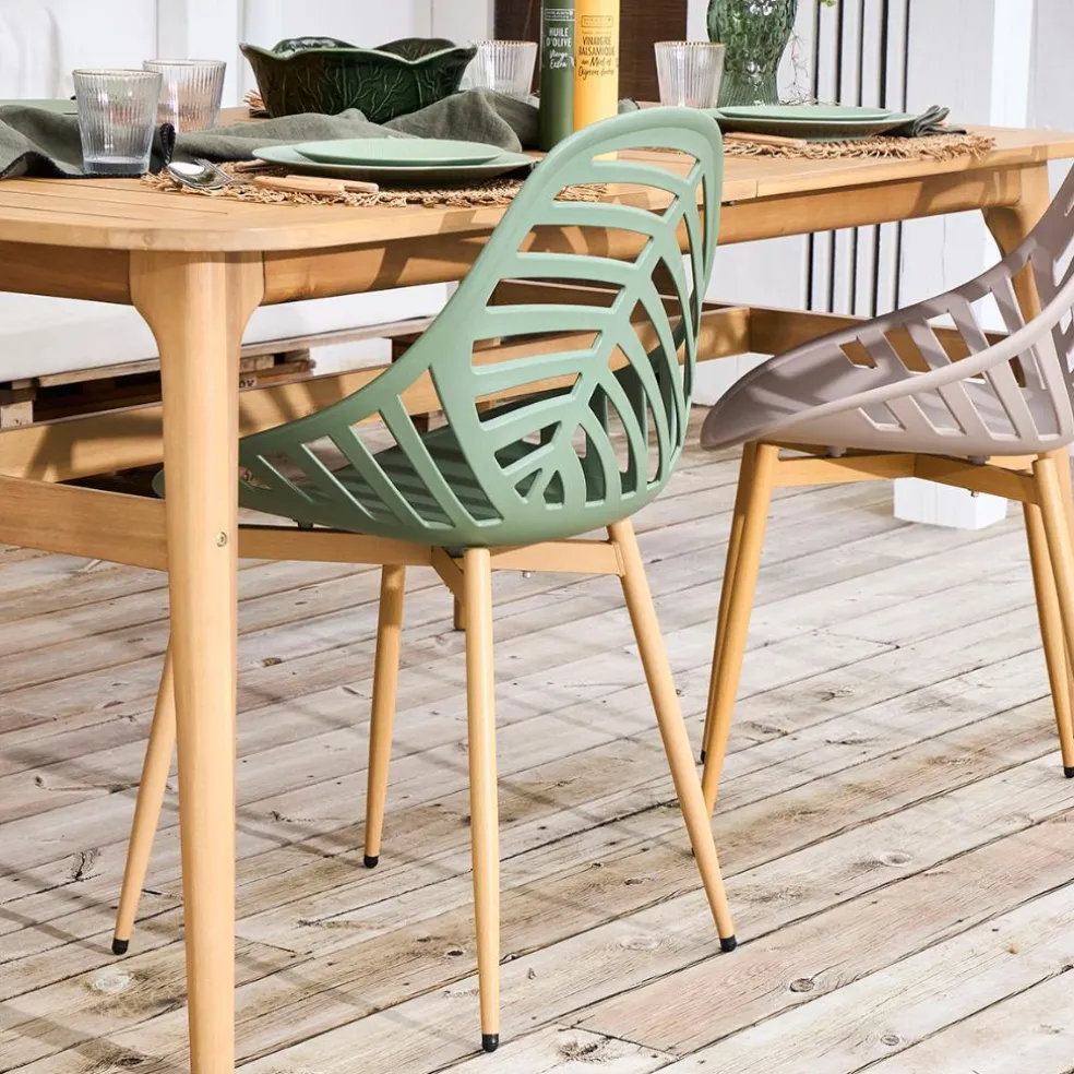 Chaise de jardin en plastique vert - Alameda