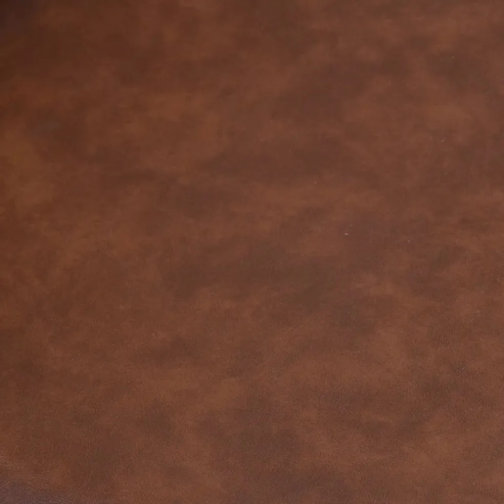 Chaise de salle à manger en simili cuir marron - Ben