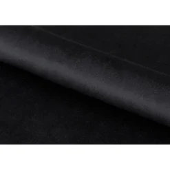 Chaise de salle à manger en tissu noir - Demia